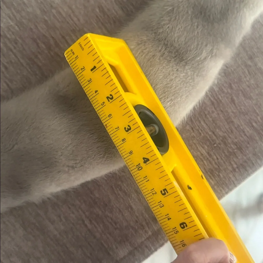 Real mink fur collar clip on
